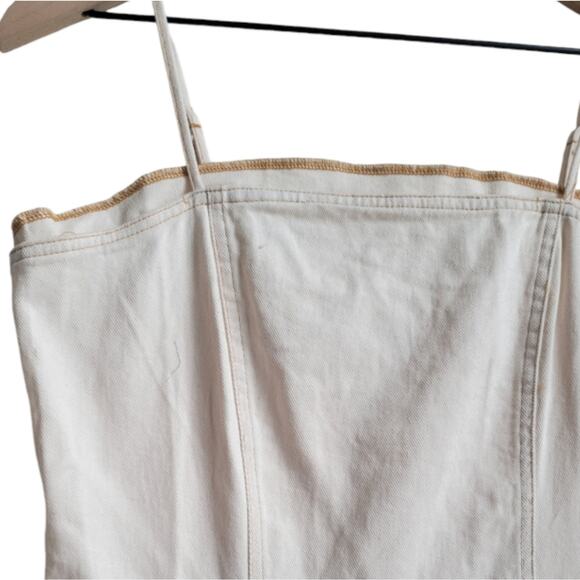 Altar'd State Carson Cotton Jean Romper Size Large Light Pink - Picture 6 of 9